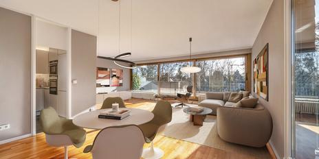 Bezugsbereite Dachterrassenwohnung mit herrlichen Ausblicken in idyllischer Toplage