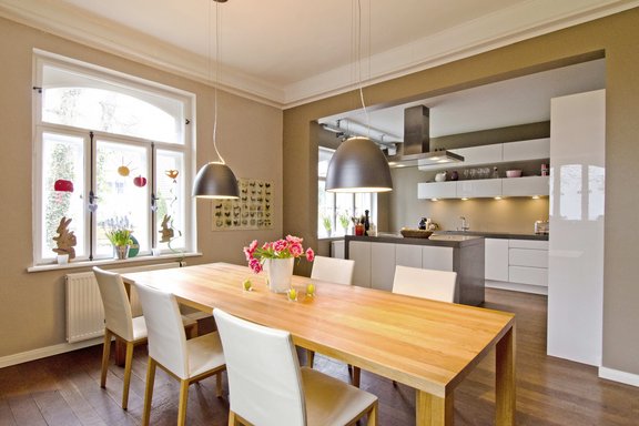 Open plan dining area