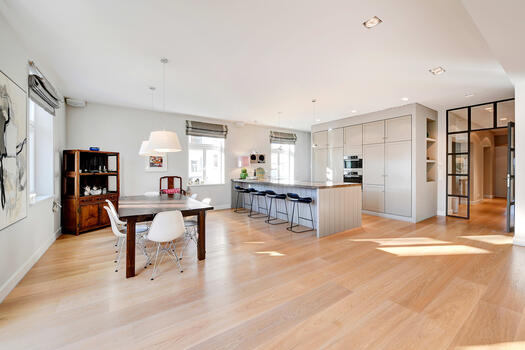 Spacious dining area