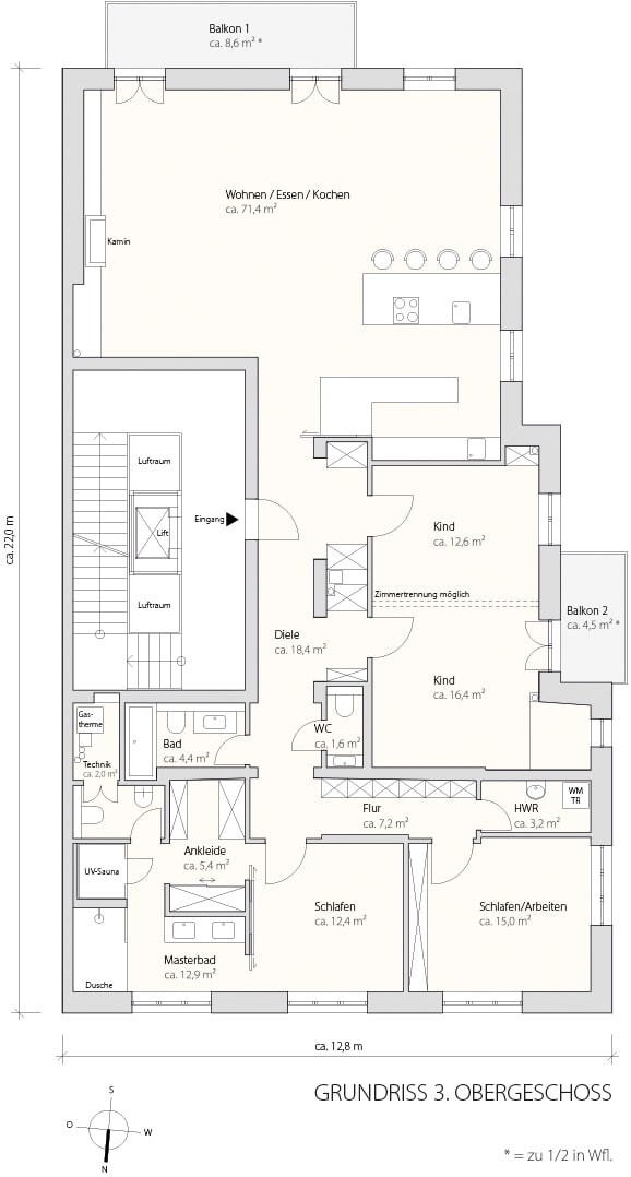 Grundriss 3OG