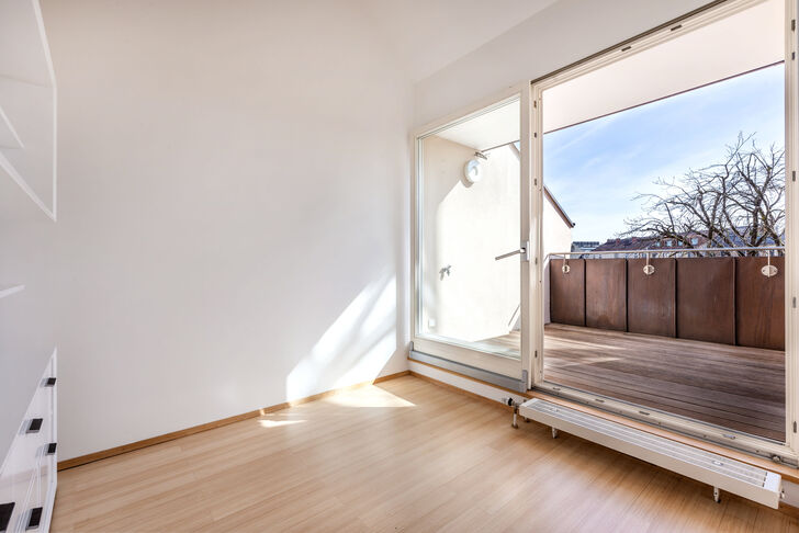 Arbeitsbereich mit Dachterrasse