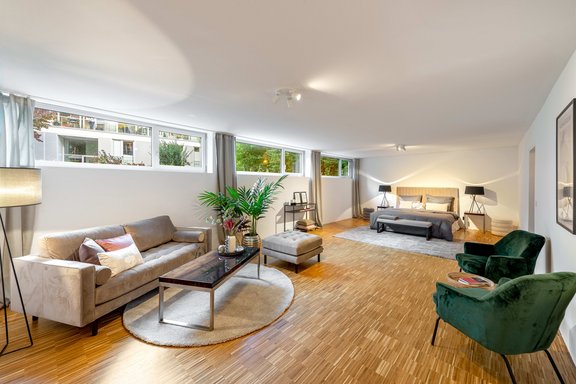 Masterbereich im Souterrain