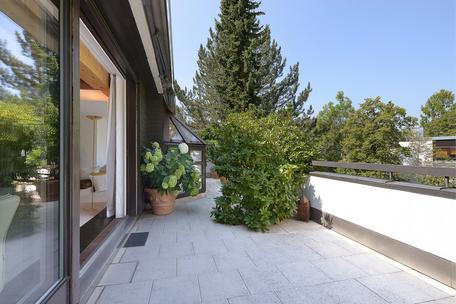 Bildschöne, lichterfüllte Dachterrassen-Penthouse-Wohnung mit 3 Zimmern und Kamin in Bestlage