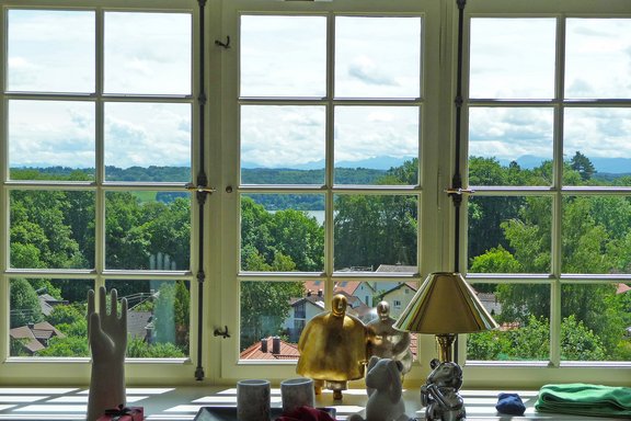 Lake and mountain view