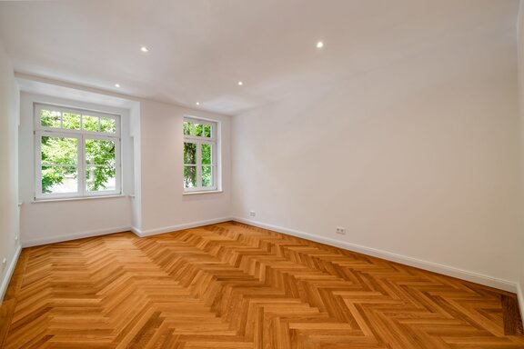 One of the three children's rooms