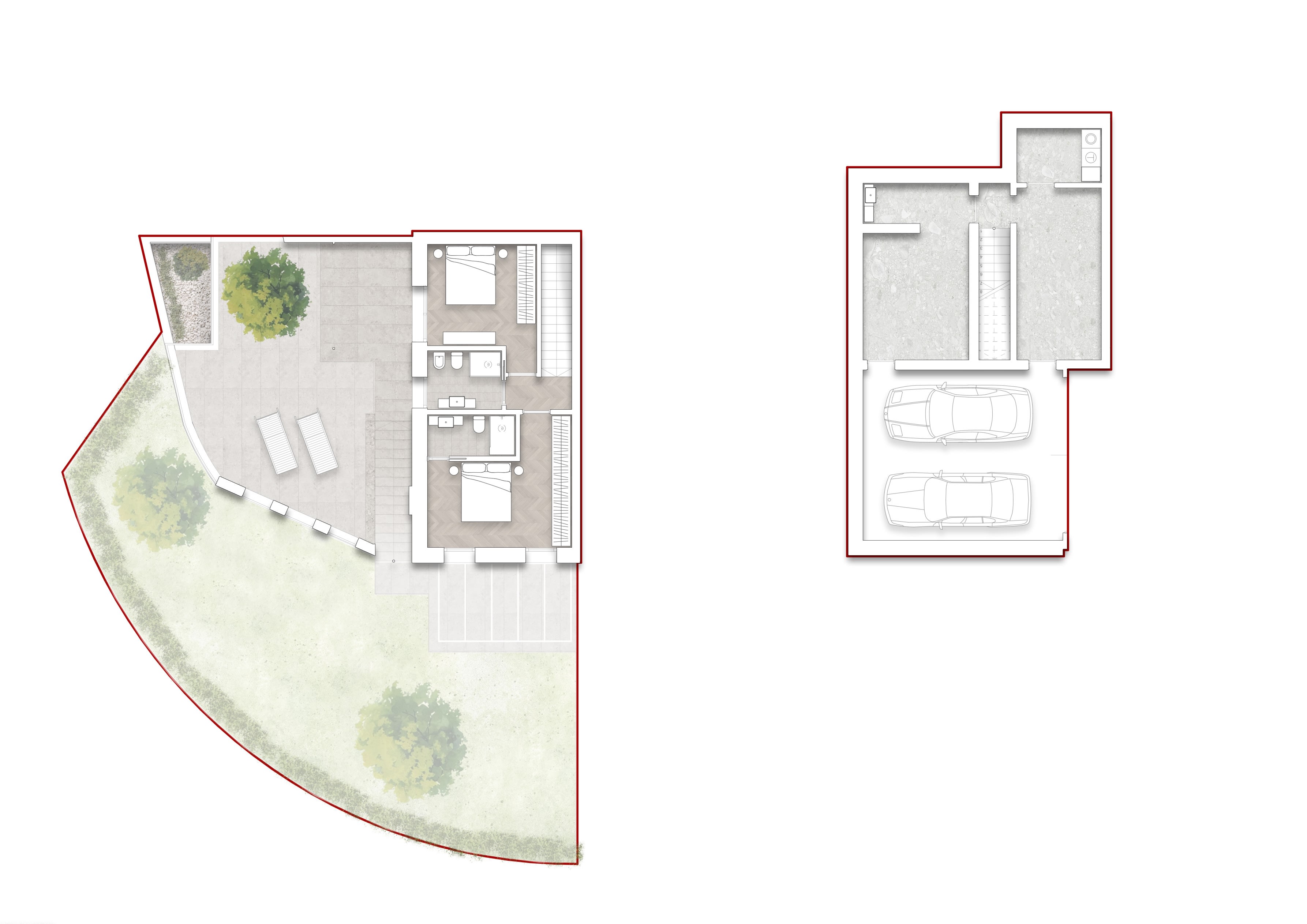Upper Floor and Basement