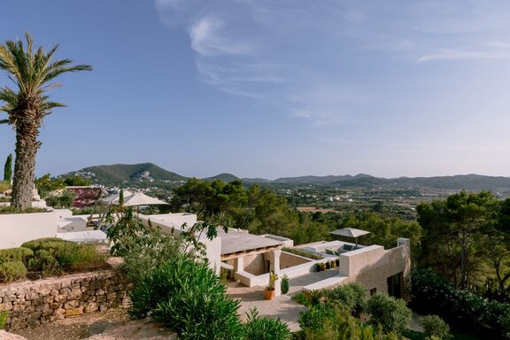 A view of the estate from an elevated vantage point