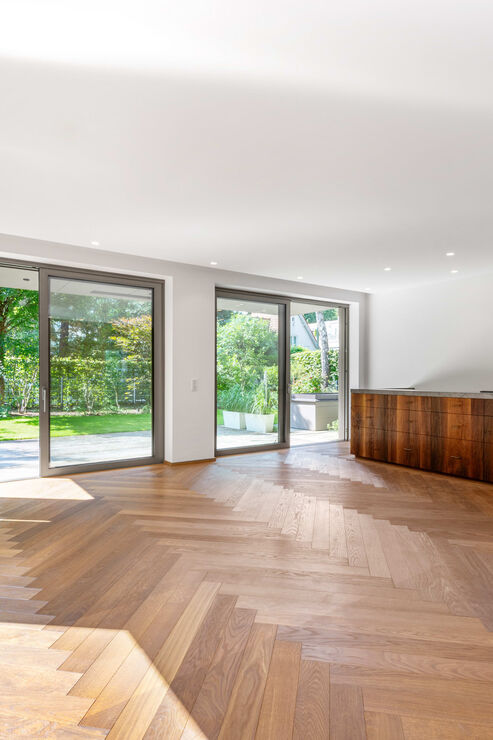 Wohnbereich mit Blick in den Garten