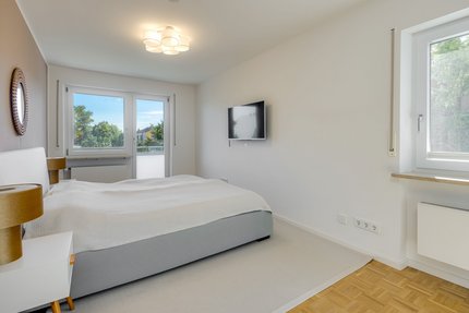 Schlafzimmer zum Garten