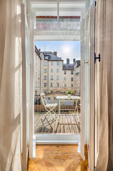 Fantastic south-facing balcony