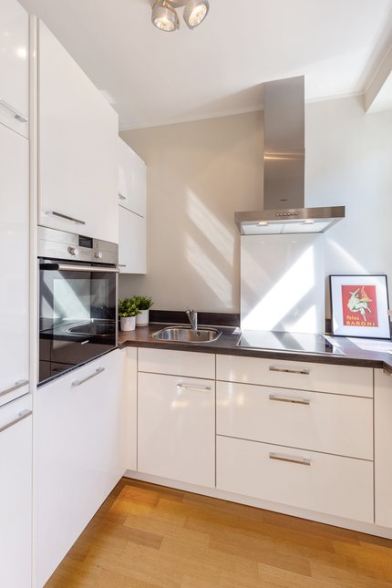 Küche mit Hochglanz-Fronten