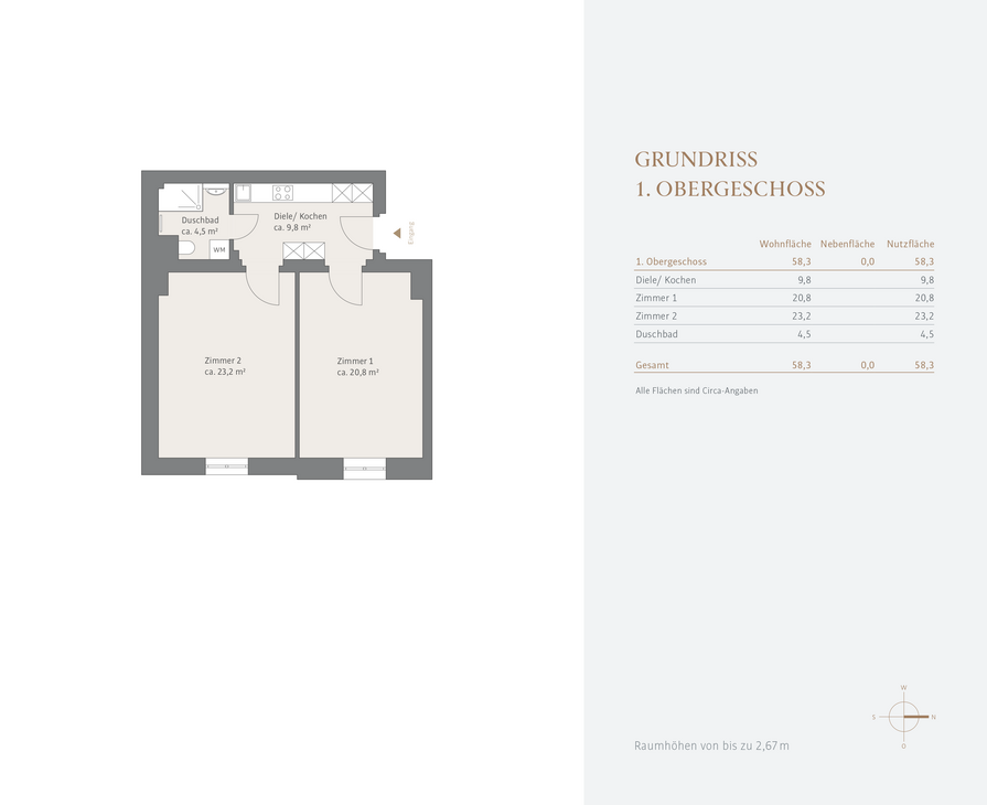 Grundriss - 1. Obergeschoss