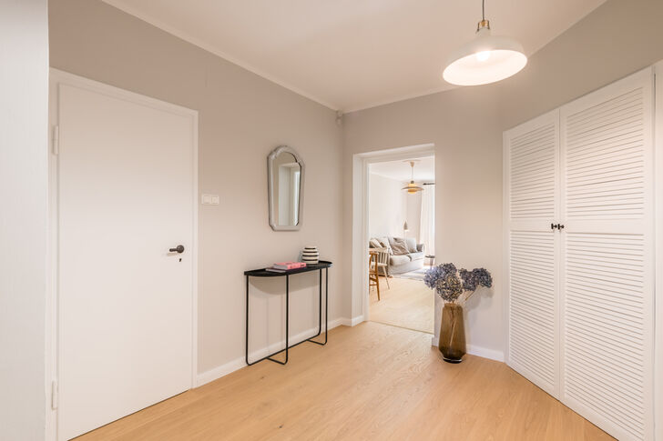 Central hallway with built-in features