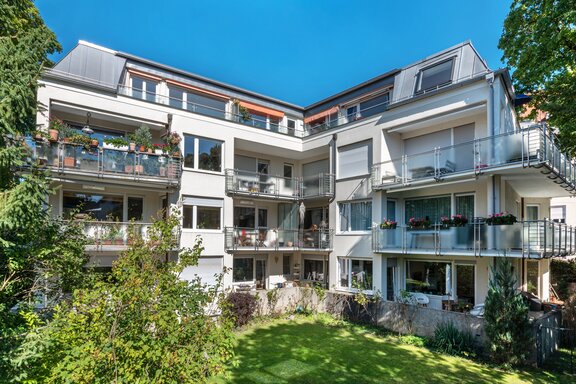Well-maintained apartment building