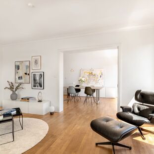 Living area consisting of two rooms