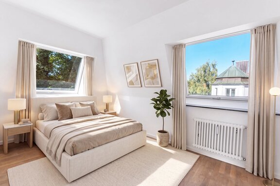 Bedroom (virtually furnished)