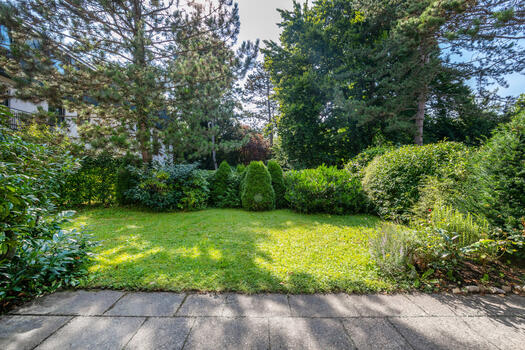 Terrace with west garden