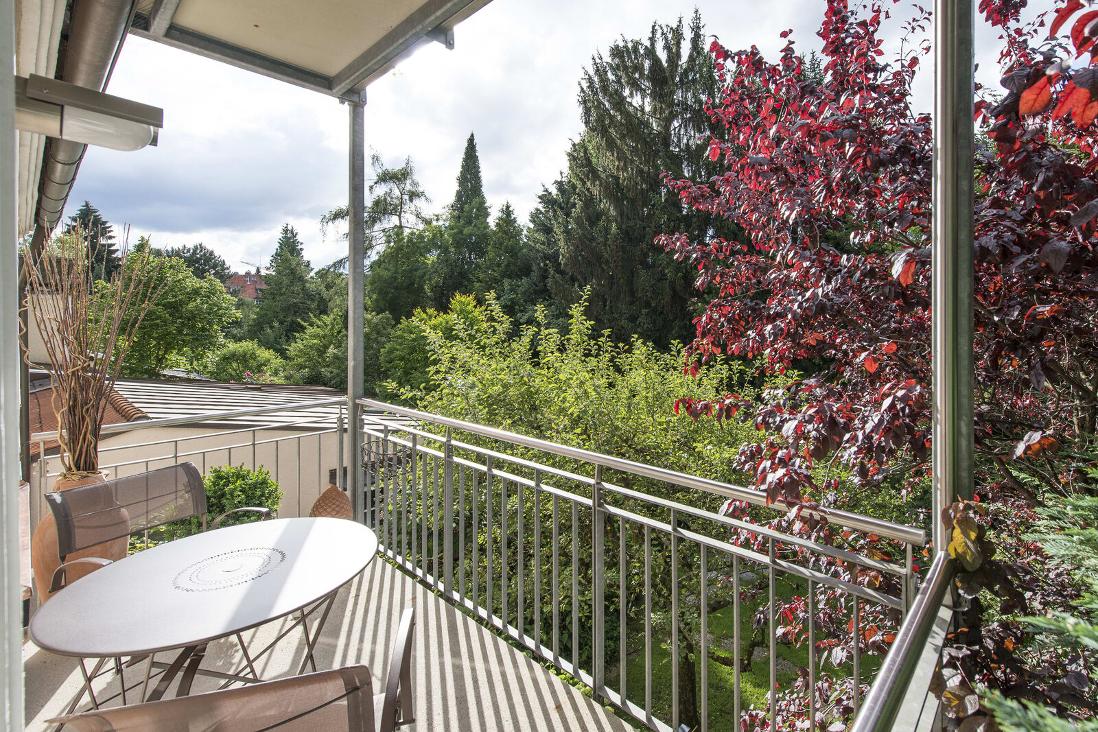 Blick vom Balkon
