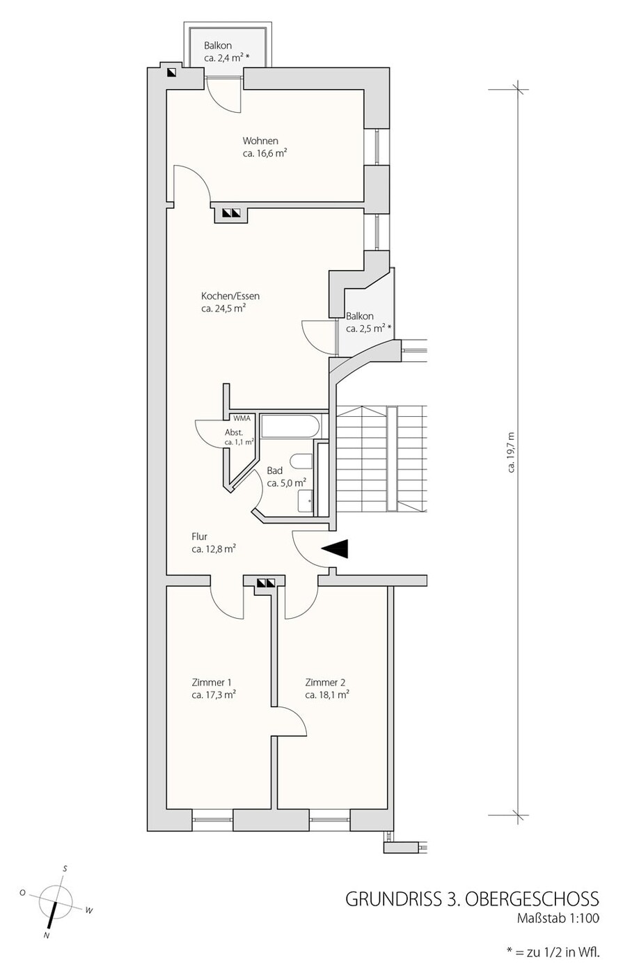 Grundriss 3 Obergeschoss