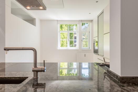 Open-concept kitchen