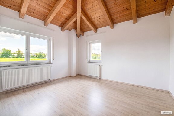 Schlafzimmer mit Ensuite-Bad