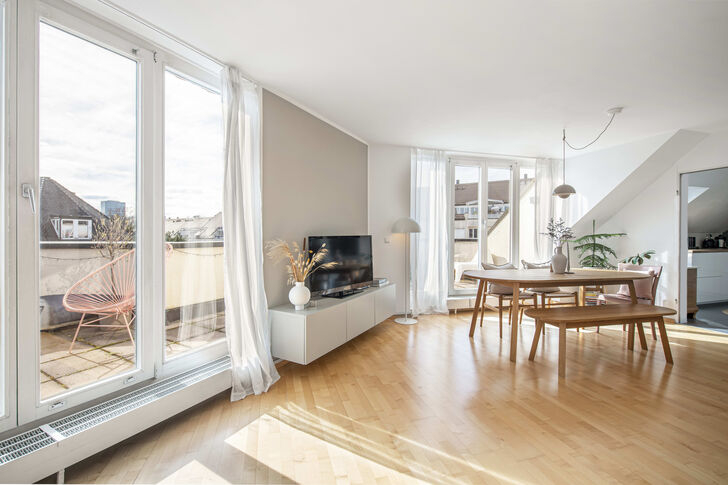 Wohnen mit Dachterrasse