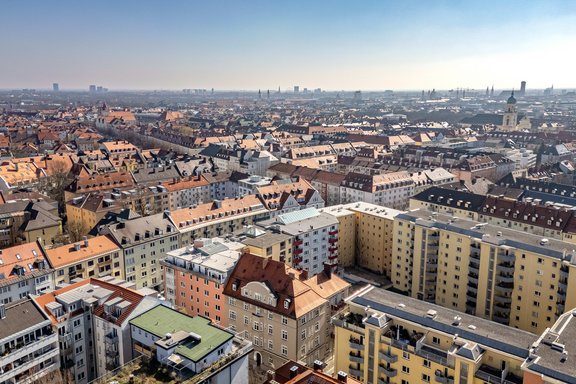 Toplage in Schwabing