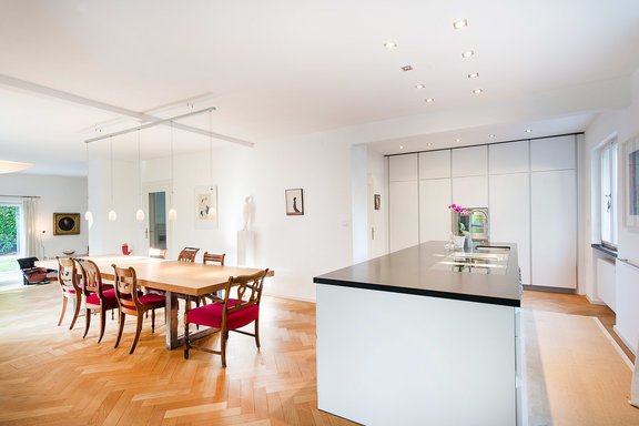 Kitchen with dining area