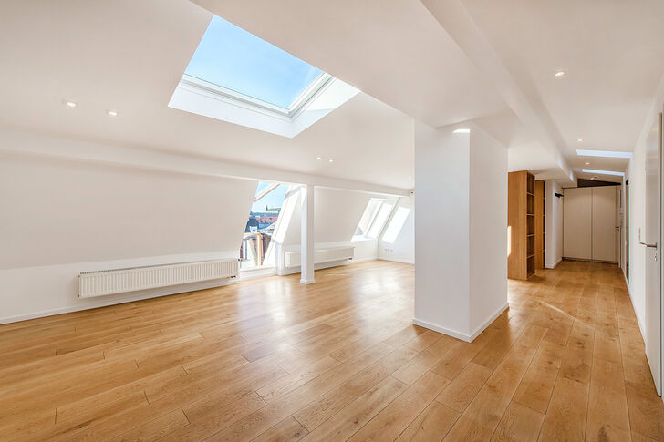 Wohn- und Essbereich mit Skylight