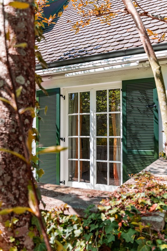 Idyllischer Terrassenzugang