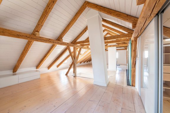 Masterbereich im Dachgeschoss