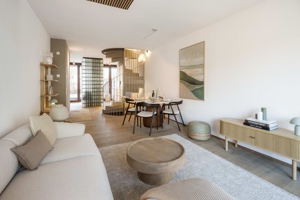 Living area with garden view