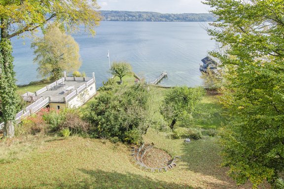 Community garden with bathing jetty
