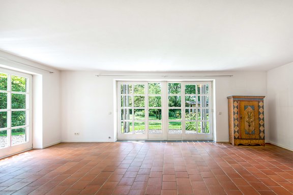 Wohnbereich mit Blick in den Garten