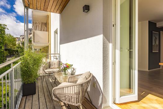 Süd-Ostbalkon Esszimmer
