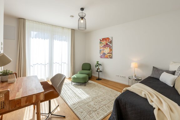 A perfectly laid-out children's room or guest room