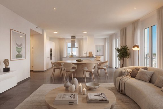 Living area (visualized)