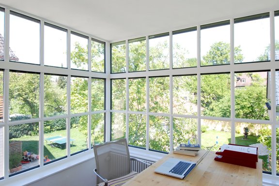 Winter garden on the upper floor