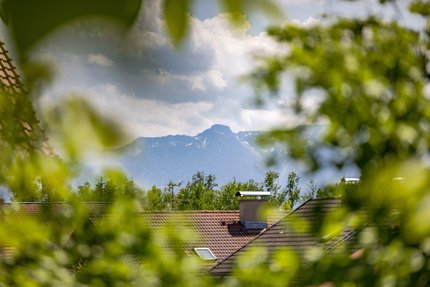 Alpenblick an klaren Tagen