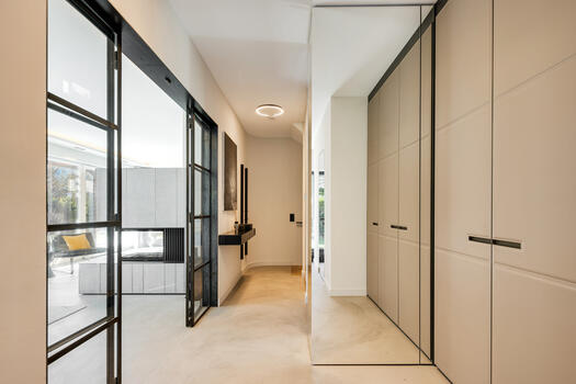 Custom-made fixtures throughout the house