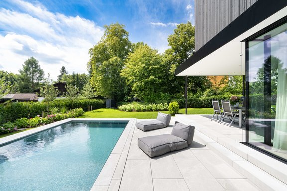 Pool and relaxation area