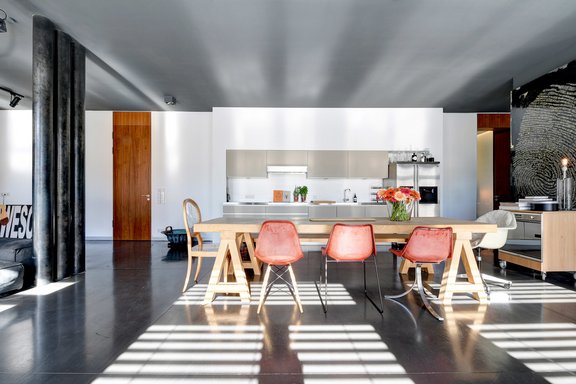 Kitchen and dining area