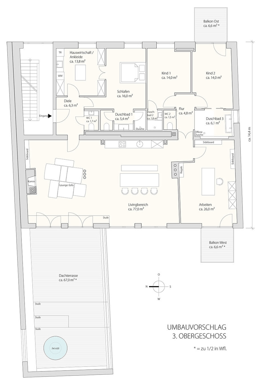 Grundriss Umbauvorschlag