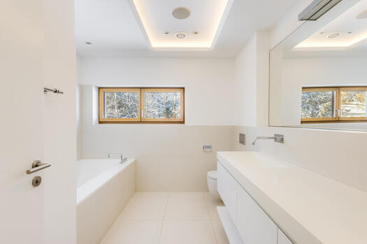 An additional bathroom makes the upper floor perfect