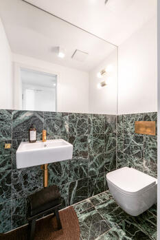 Marble guest toilet