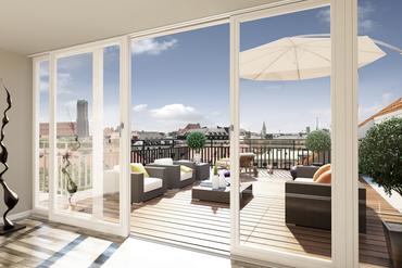 Die Stadt zu Füßen - Traum-Penthouse mit zwei Dachterrassen und einmaligem Panoramablick