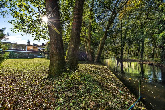 Blick von der Würm in Richtung Osten