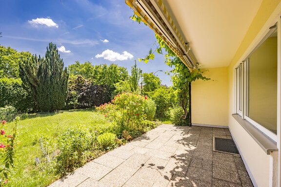 Sonnige Terrasse in Südausrichtung