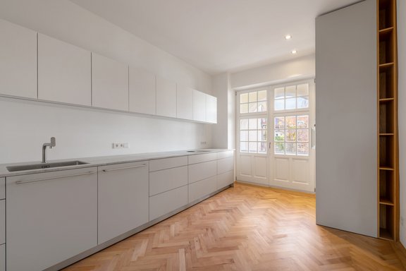 bulthaup-Einauküche mit Markengeräten