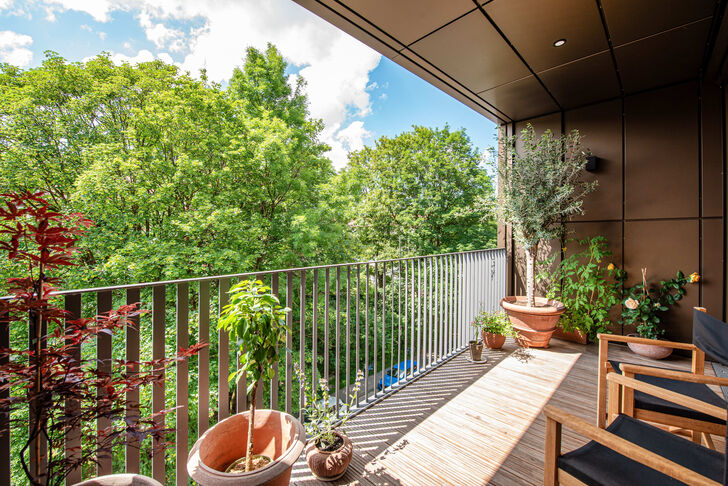 Loggia mit Westausrichtung